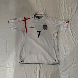 England 2005/06 David Beckham Home Soccer Jersey